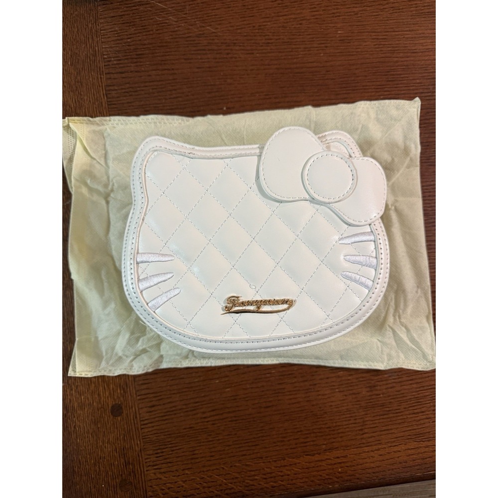 Hello Kitty White Cross Body Bags With Dust Bag‎